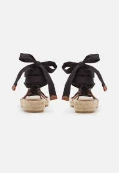 Pier One Leather - Sandalen Met Plateauzool - Black -Pier One 1b490056c90f46afbbd22bb39480b996