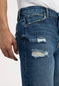 Pier One Jeansshort - Dark Blue Denim -Pier One 276254a4979c4bad9439f125663ea190