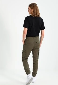 Pier One Cuffed Skinny Trouser- Cargobroek - Khaki -Pier One 27a3522f85514c679fcedaaaf368adc1