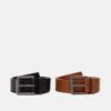 Pier One 2 Pack Unisex - Riem - Black/Cognac -Pier One 2f8356d00e94424e9b370f49a86d96f0