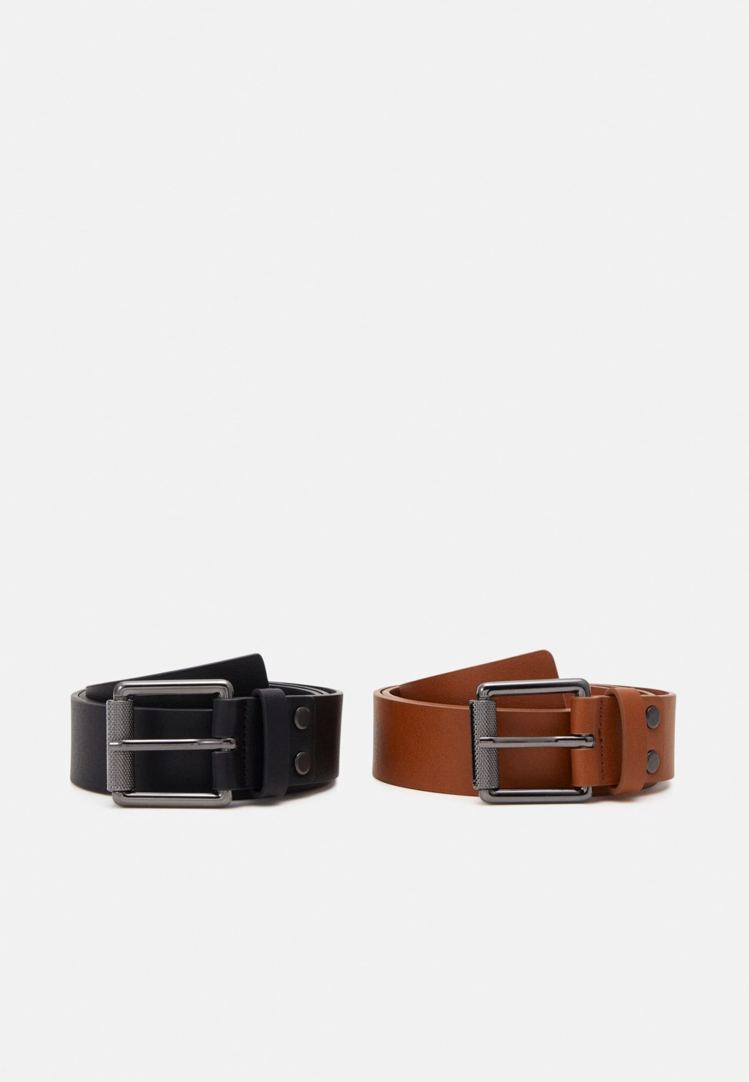 Pier One 2 Pack Unisex - Riem - Black/Cognac 3 Pier One 2 Pack Unisex - Riem - Black/Cognac