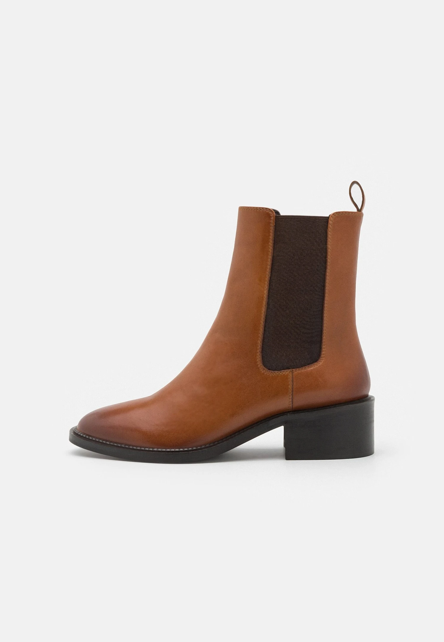 Pier One Leather- Korte Laarzen - Cognac 3 Pier One Leather- Korte Laarzen - Cognac - Afbeelding 2