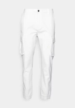 Pier One Cuffed Skinny Trouser- Cargobroek - White -Pier One 4e3aede249bc4129bbf969f1fa9be9f5