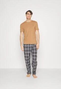 Pier One Unisex 5 Pack - T-Shirt Basic - Off-White/Tan/Orange