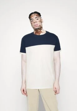 Pier One T-Shirt Print - Dark Blue/White