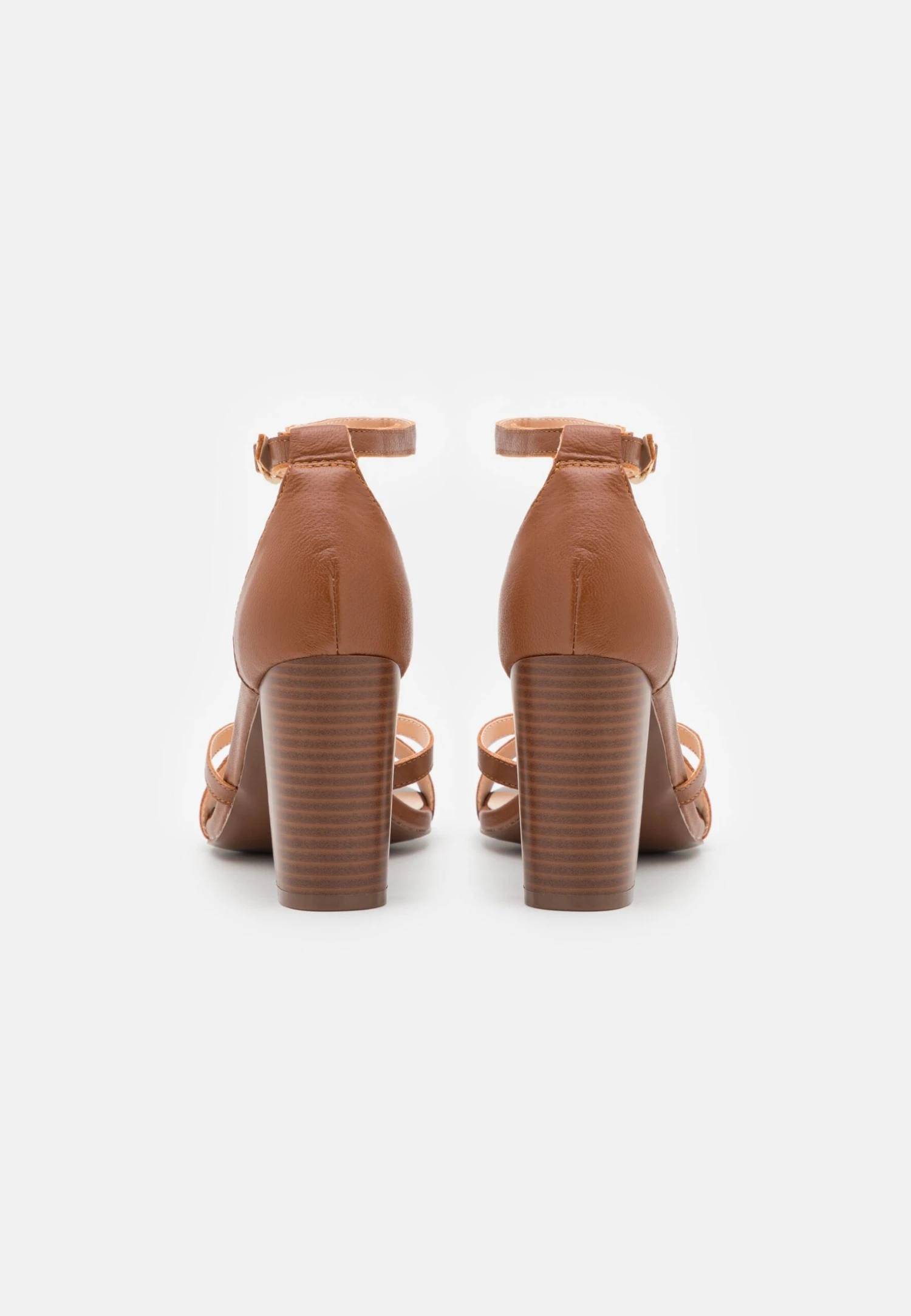 Pier One Leather - Sandalen Met Hoge Hak - Cognac 6 Pier One Leather - Sandalen Met Hoge Hak - Cognac - Afbeelding 4