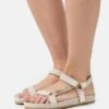 Pier One Leather - Sandalen - Beige -Pier One 760e88b5744641bfbcf56352633f0837