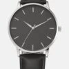 Pier One Horloge - Black/Silvercoloured -Pier One 7935ed590a9743b99815e64729d95e1c