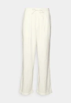 Pier One Drawcord Trousers Linen Blend - Broek - White -Pier One 82865836bb5b4fff94da44c3eaf1558d