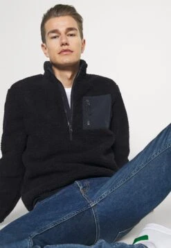 Pier One Fleece Trui - Dark Blue -Pier One 88111e09df4342679a12241e843a9022