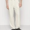 Pier One Drawcord Trousers Linen Blend - Broek - Off-White -Pier One b95eb718ba79473385a4a0d44aaaf9c3