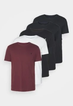 Pier One 5 Pack - T-Shirt Basic - Black/White/Dark Blue 17 Pier One 5 Pack - T-Shirt Basic - Black/White/Dark Blue -Pier One e35fd697e3f14c8ebd7f31594551082c