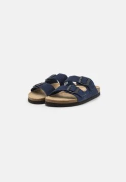 Pier One Leather Unisex - Pantoffels - Dark Blue -Pier One f358a7c25a684b3198ee060e79b4a851