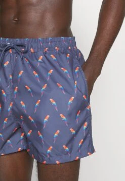 Pier One Zwemshorts - Dark Blue/Multi-Coloured -Pier One f5df0e665631444f8176e8f263e4353a